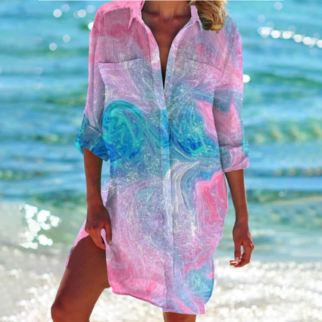 Valencia - Strandkleid mit Batikmuster