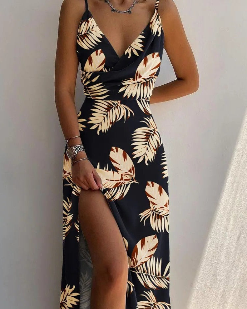 Vivory - Elegantes Satin Maxikleid