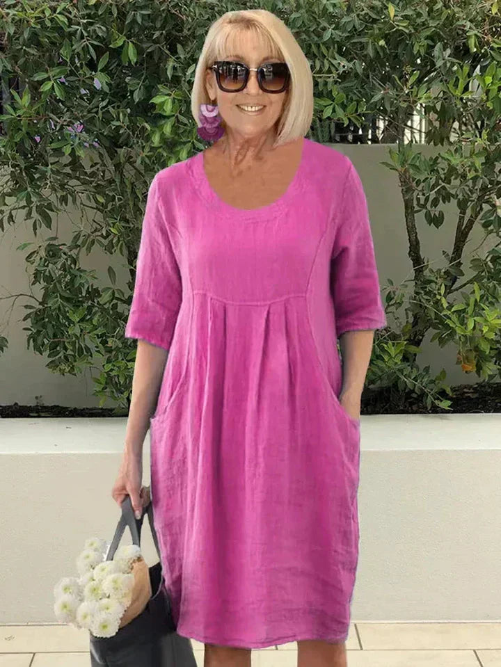 Bridget - Leinenkleid mit Taschen