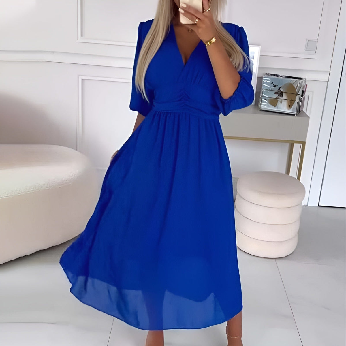 Rachyl - Chiffonkleid Langarm