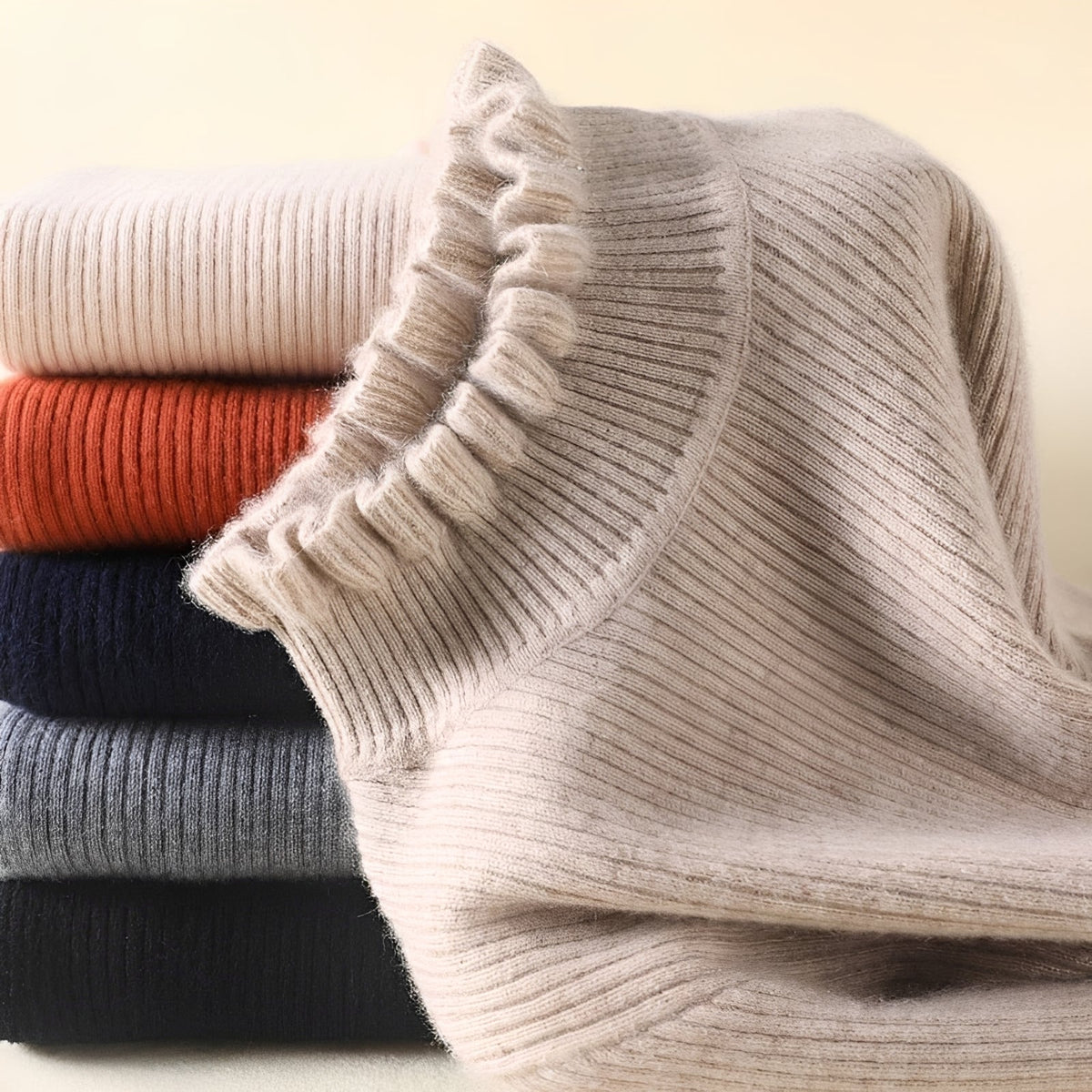 Alva - Stilvoller Damenpullover mit Rollkragen