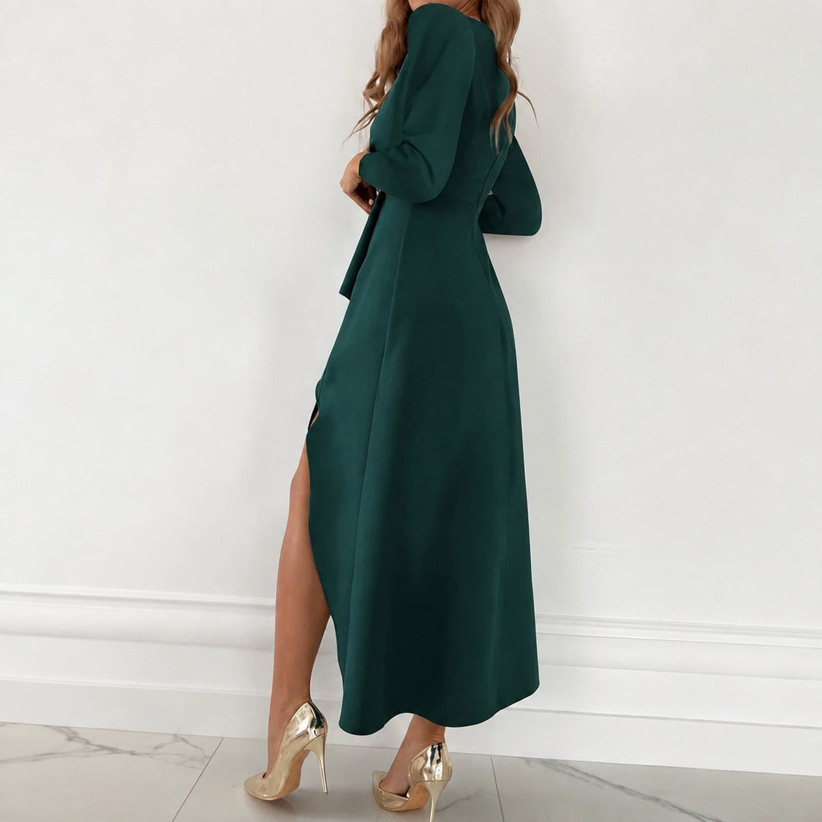 Shannon - Elegantes Abendkleid mit langen Ärmeln