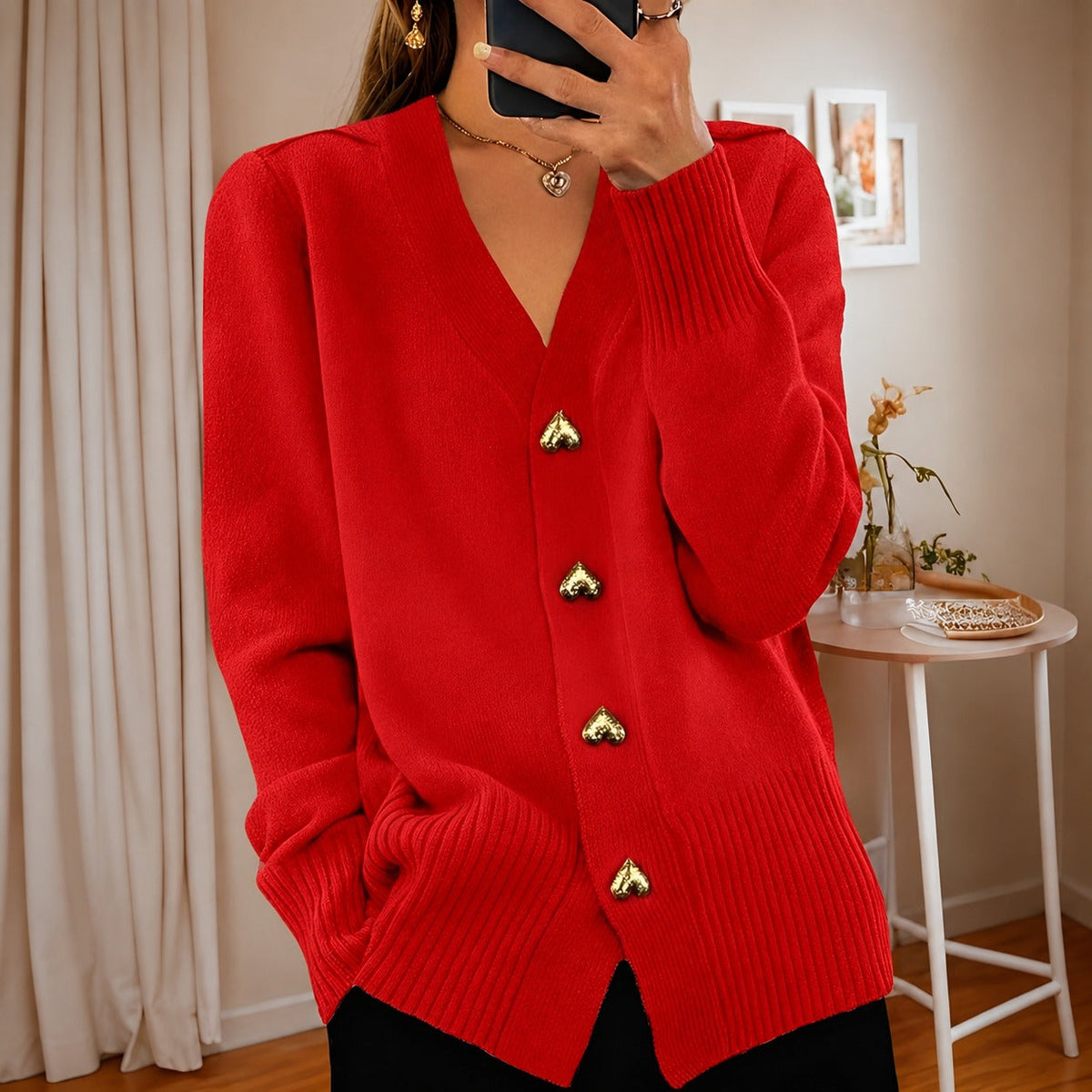 Annalee - Stylische Damenjacke mit Love-Button