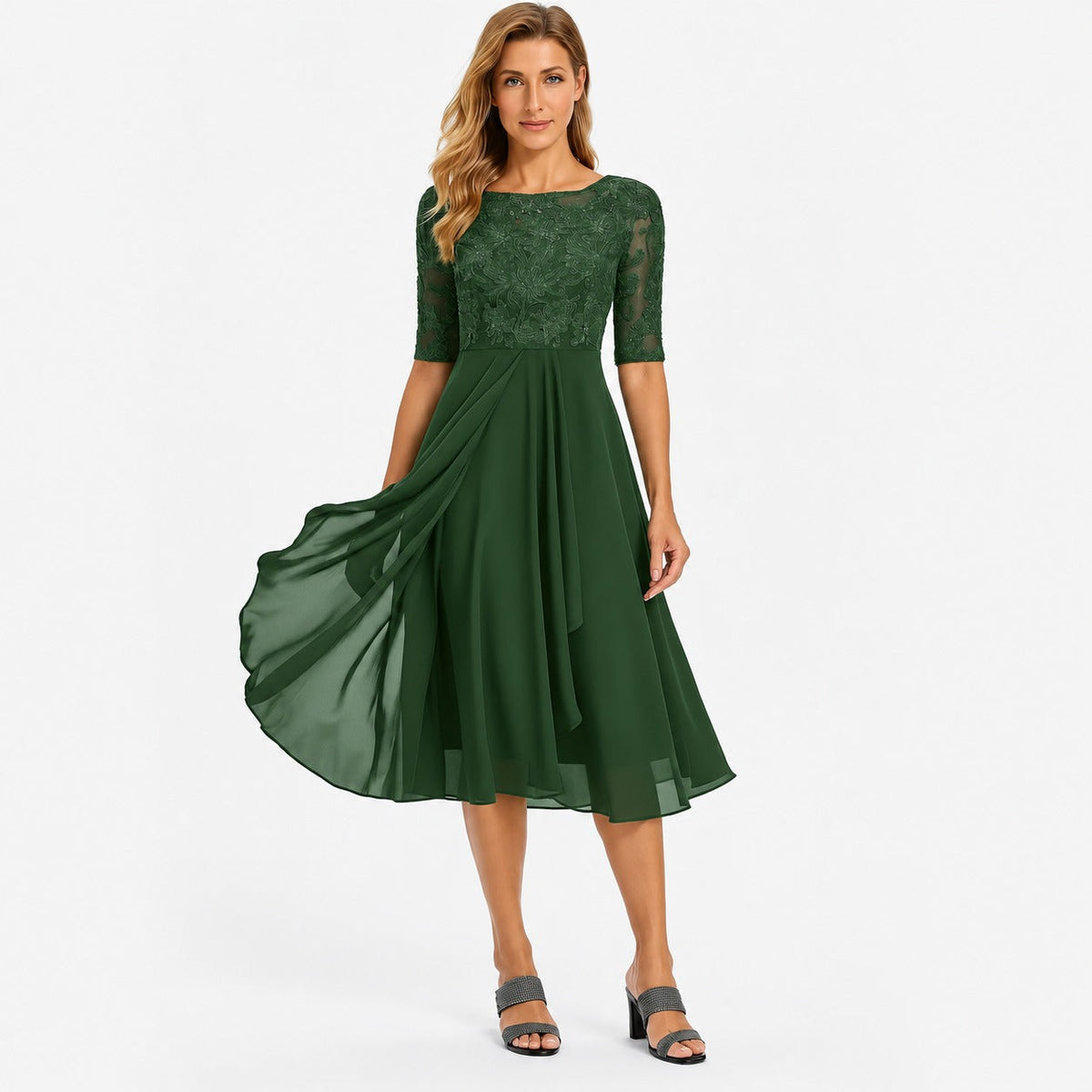 Ximena - Elegantes Damenkleid in knielangem Stil
