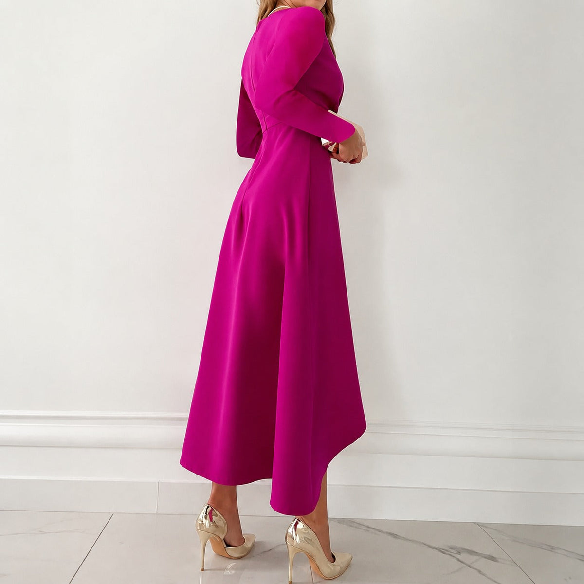 Shannon - Elegantes Abendkleid mit langen Ärmeln