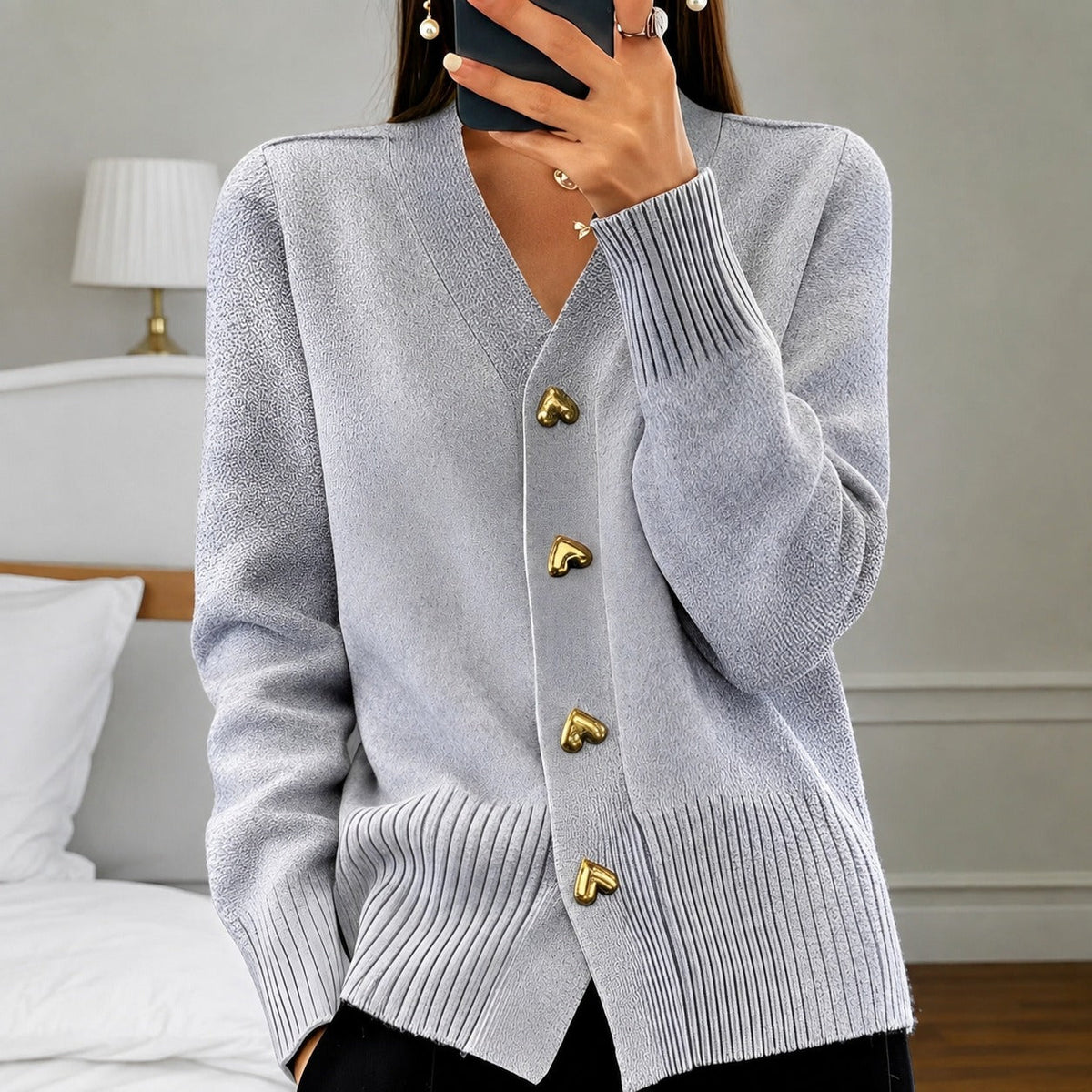Annalee - Stylische Damenjacke mit Love-Button