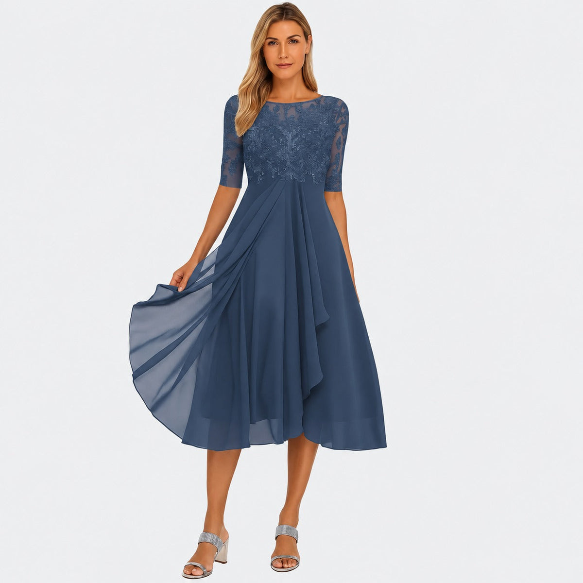 Ximena - Elegantes Damenkleid in knielangem Stil