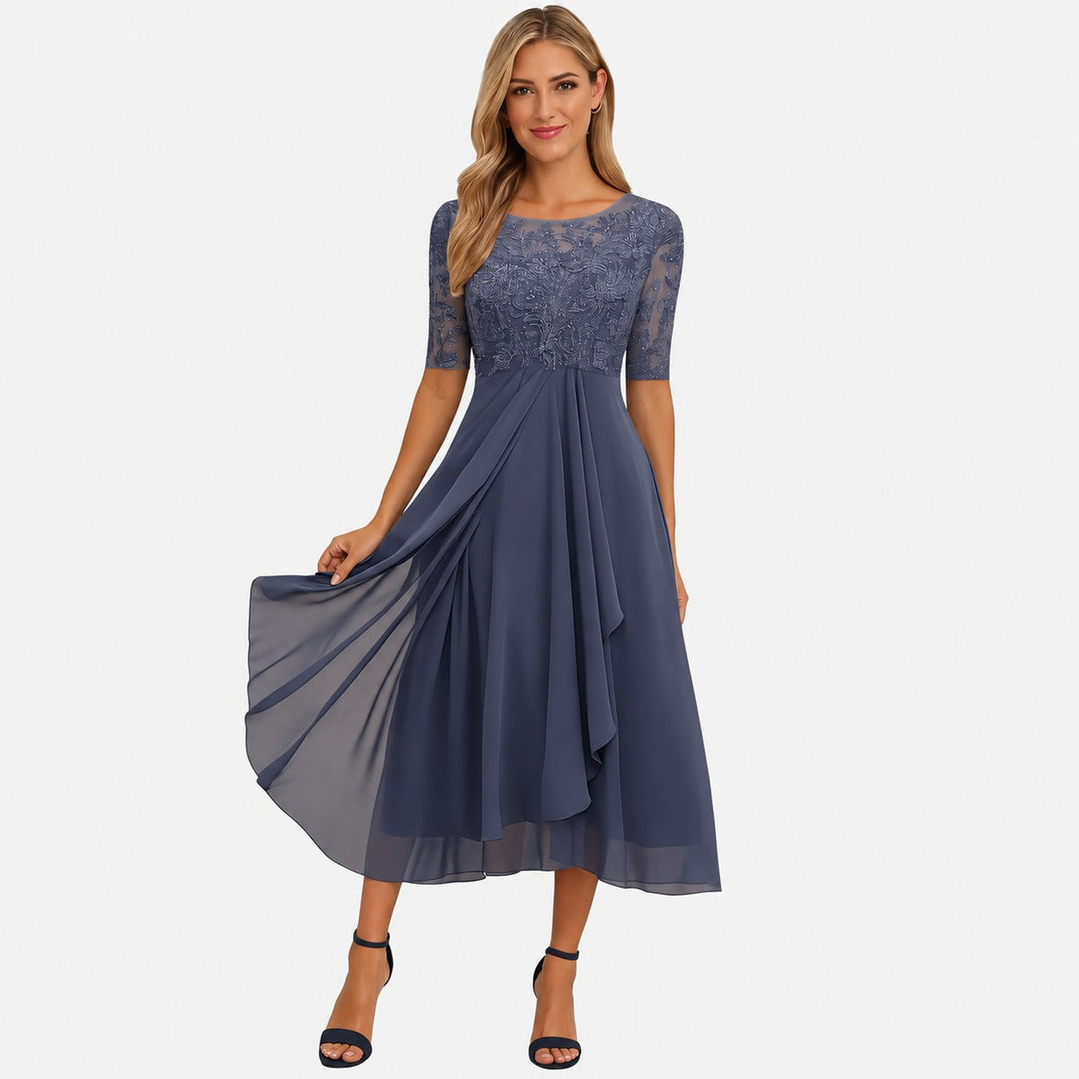 Ximena - Elegantes Damenkleid in knielangem Stil