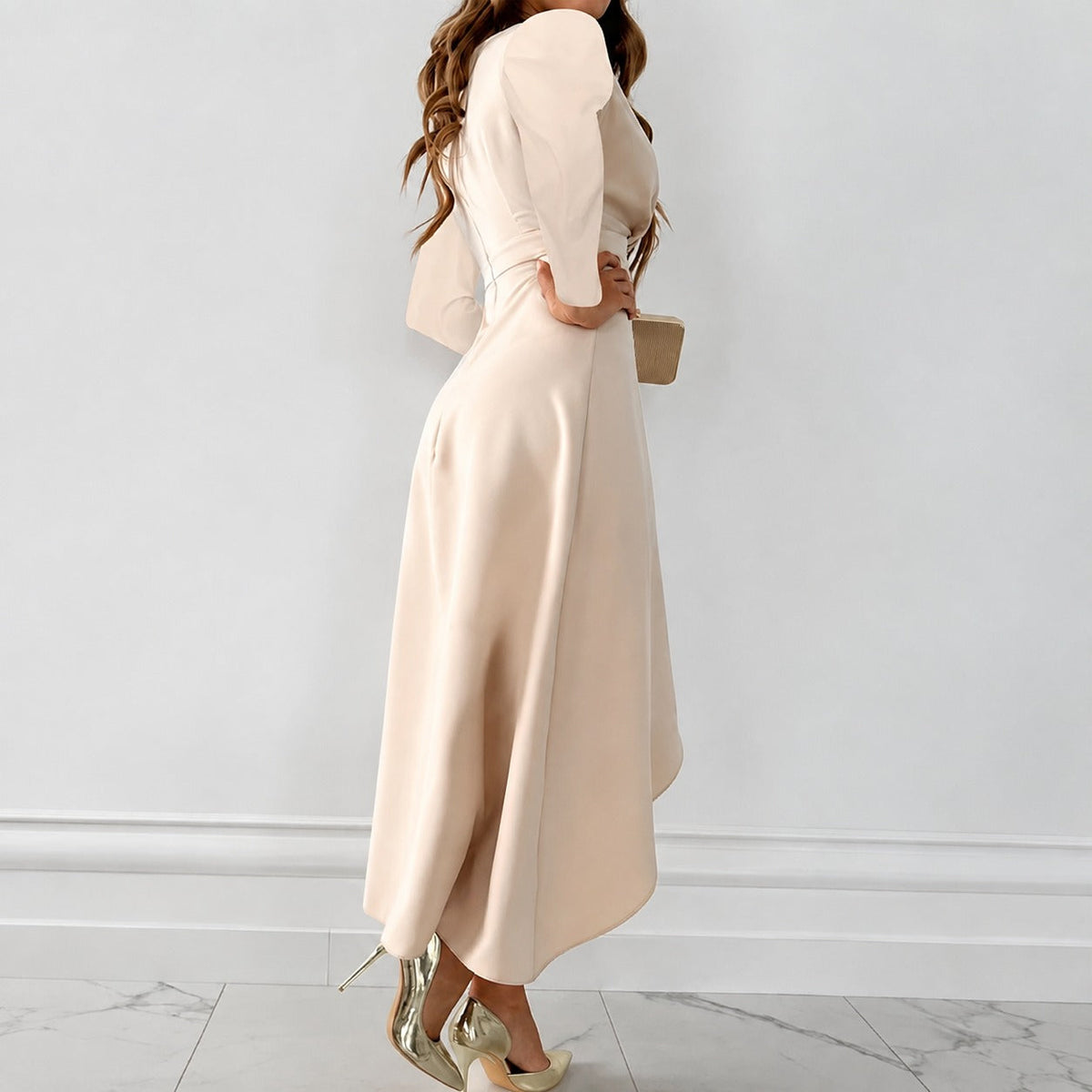 Shannon - Elegantes Abendkleid mit langen Ärmeln