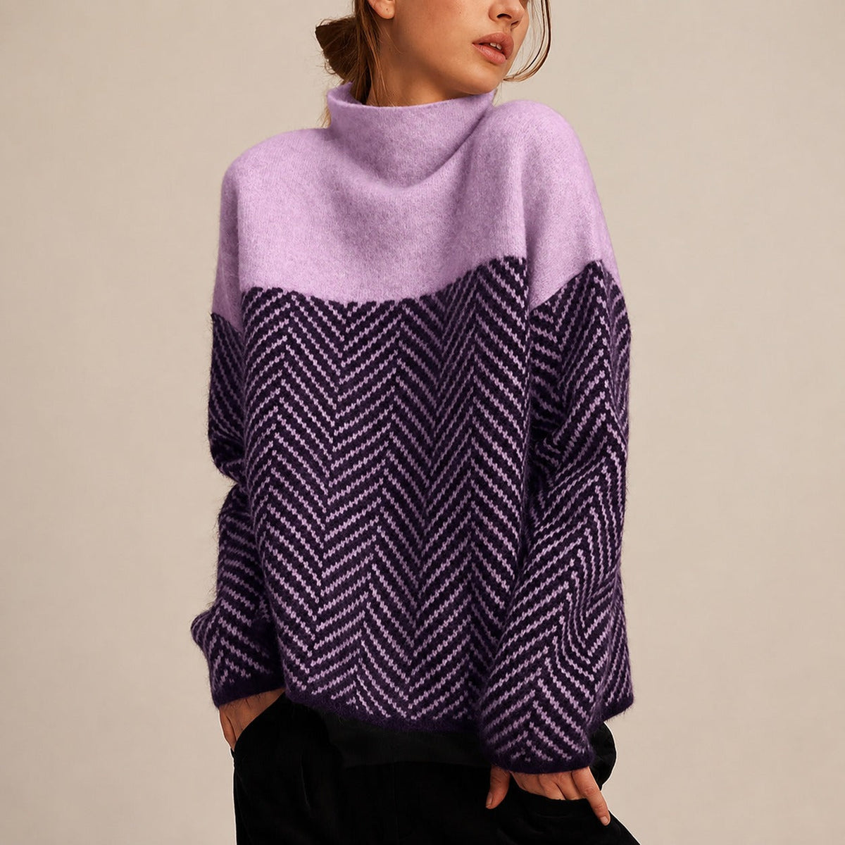 Yancy - Trendiger, warmer Damenpullover