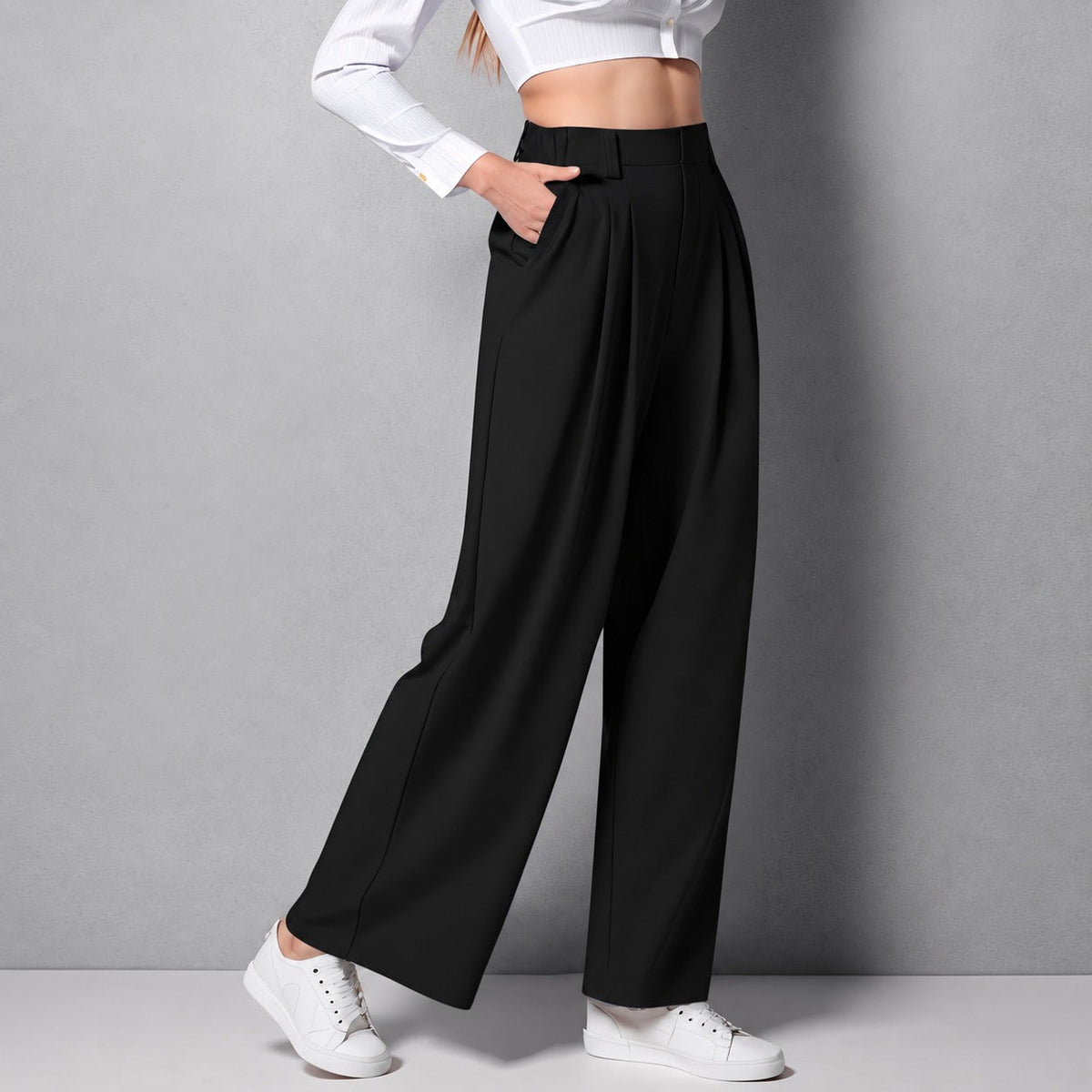 Montana - Vielseitige, dehnbare Damenhose mit geradem Bein