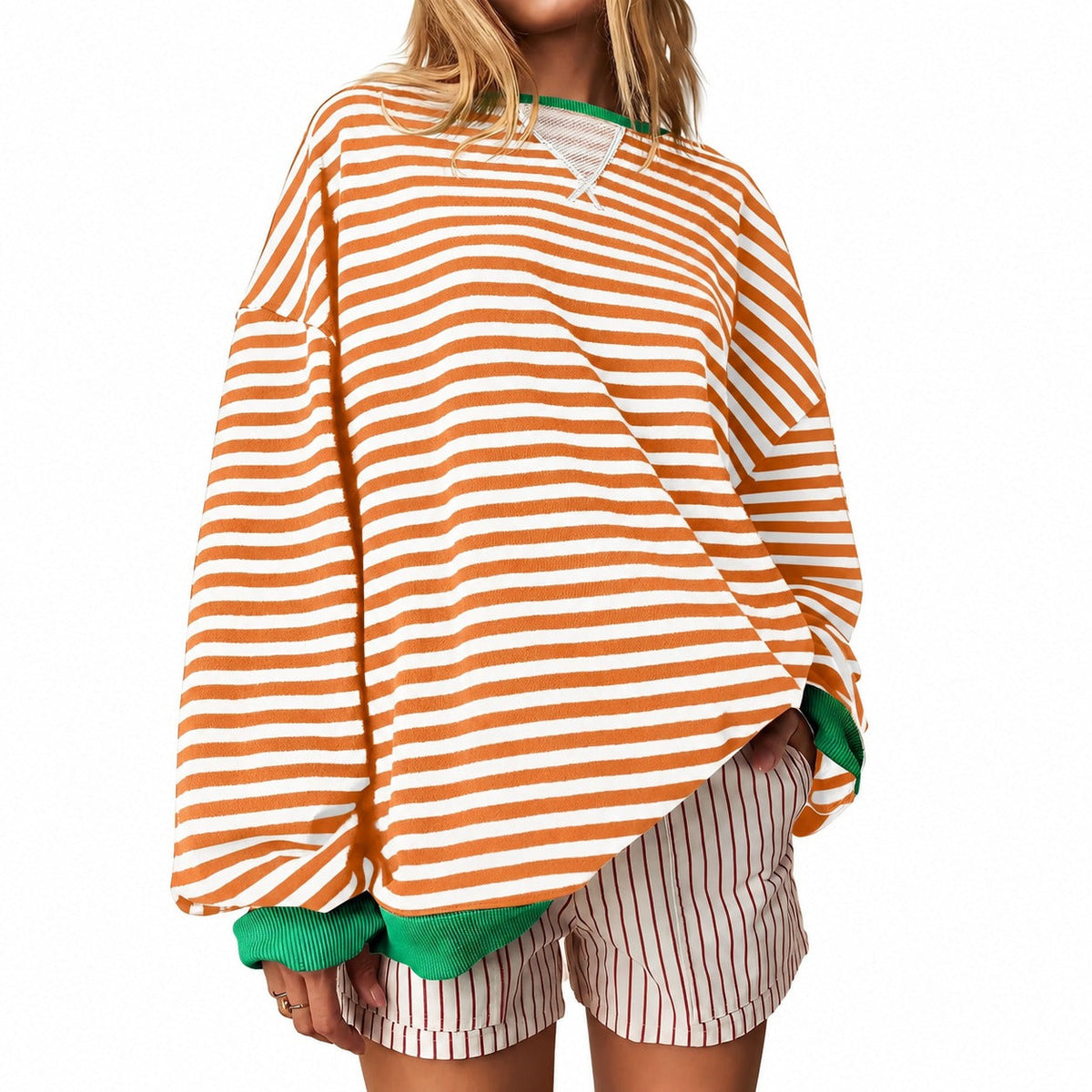 Judith - Bequemer Damenpullover mit Streifen