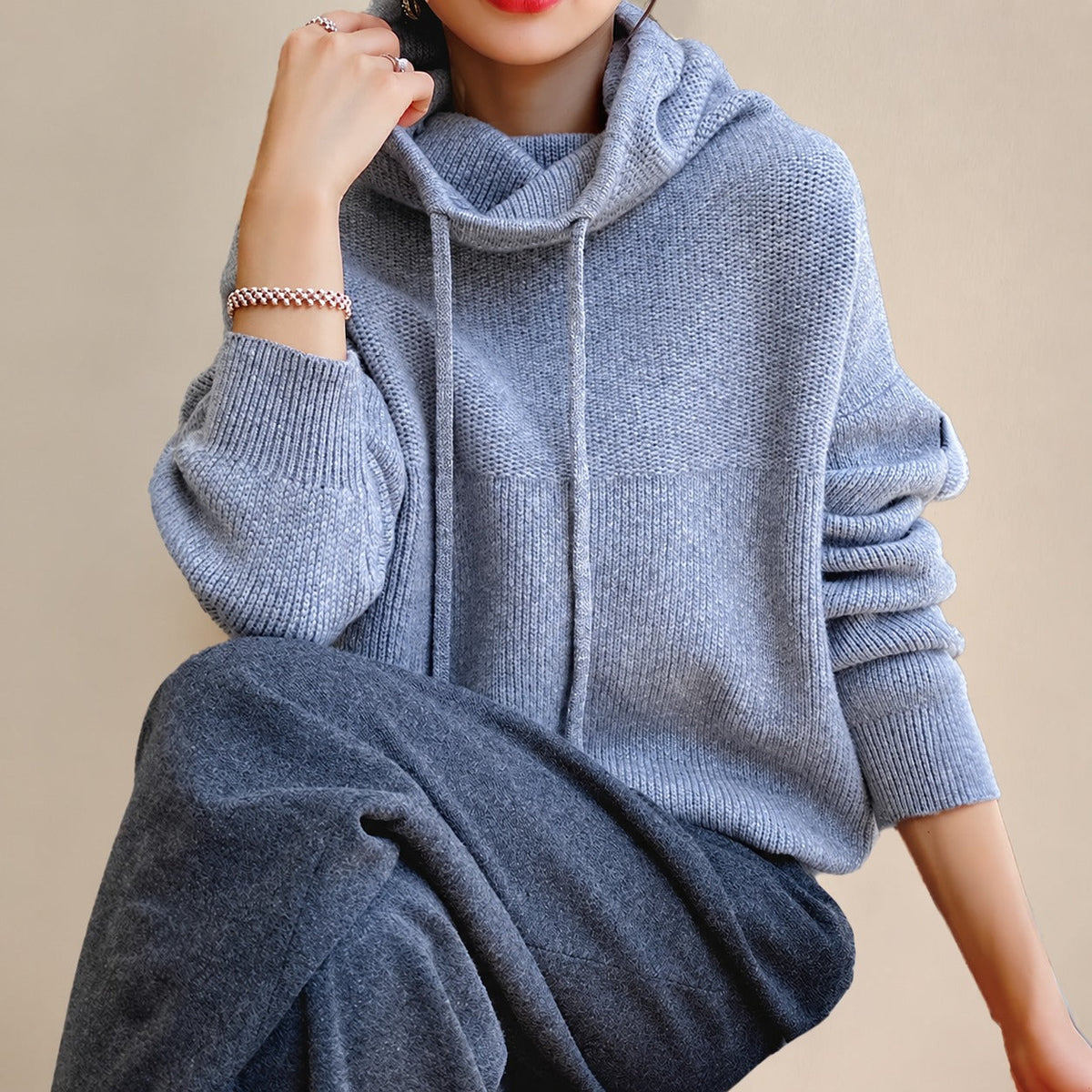 Eden - Eleganter, lockerer Rollkragenpullover