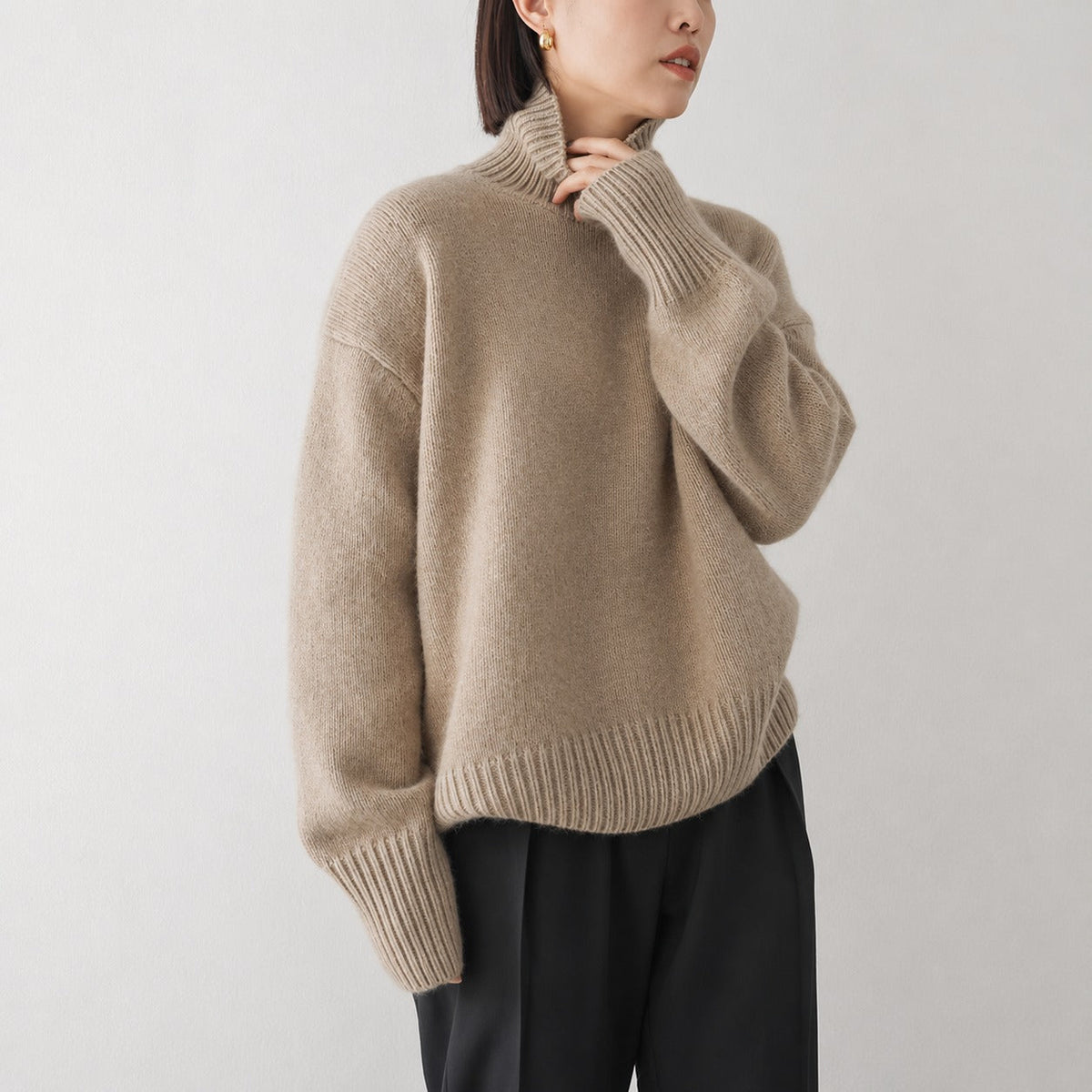 Lea - Komfortabler Damen-Rollkragenpullover
