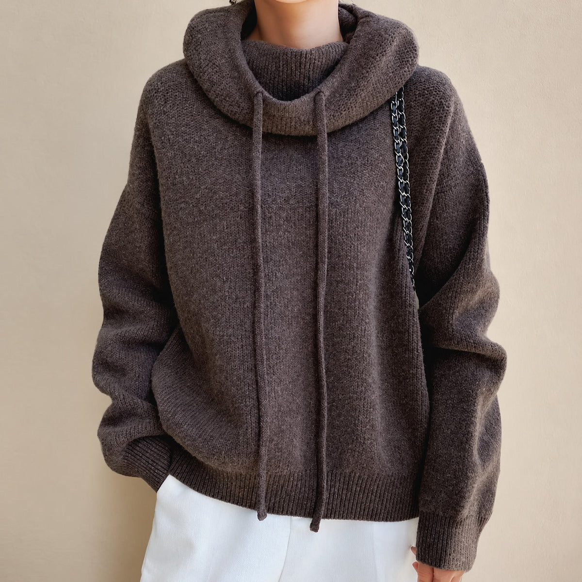 Eden - Eleganter, lockerer Rollkragenpullover