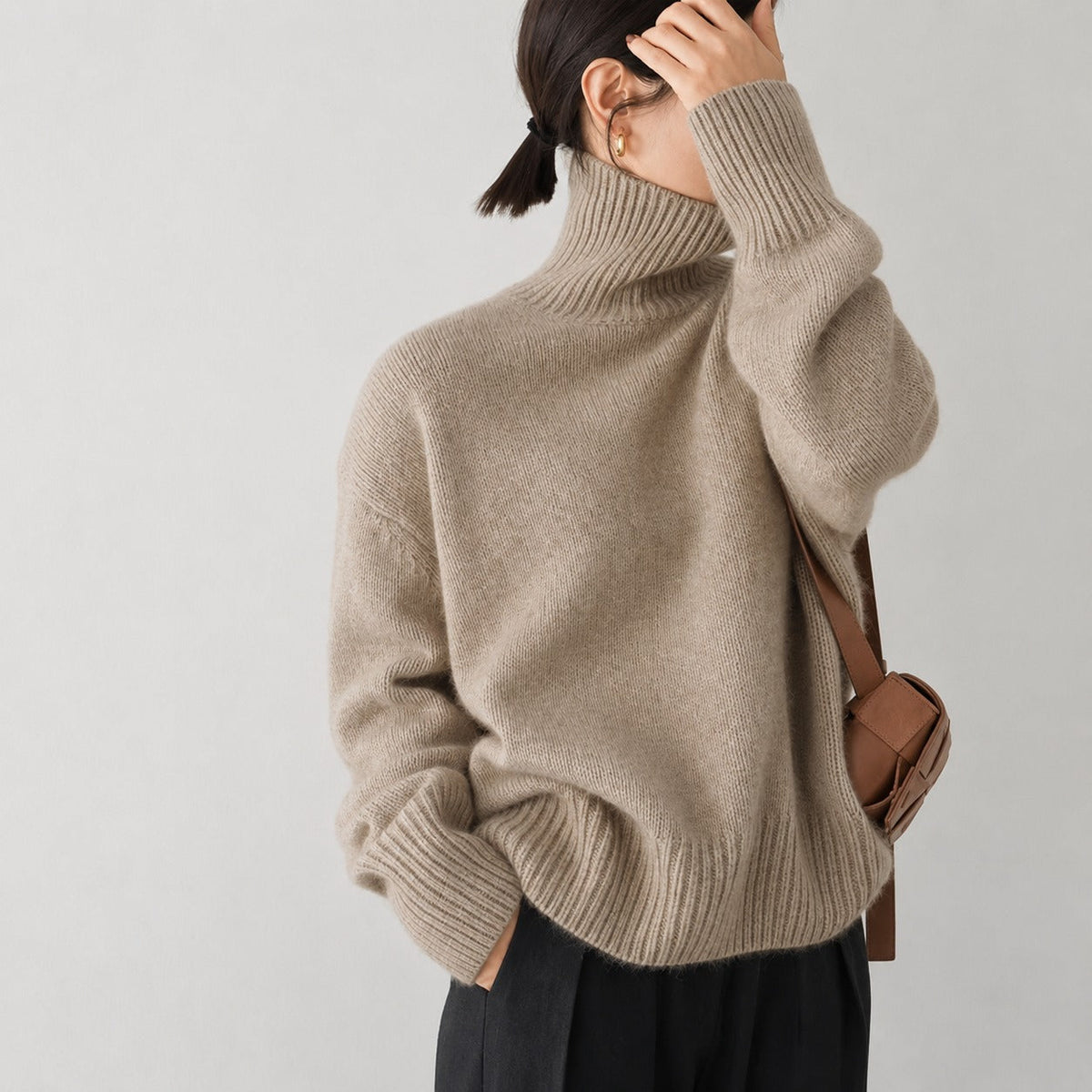 Lea - Komfortabler Damen-Rollkragenpullover