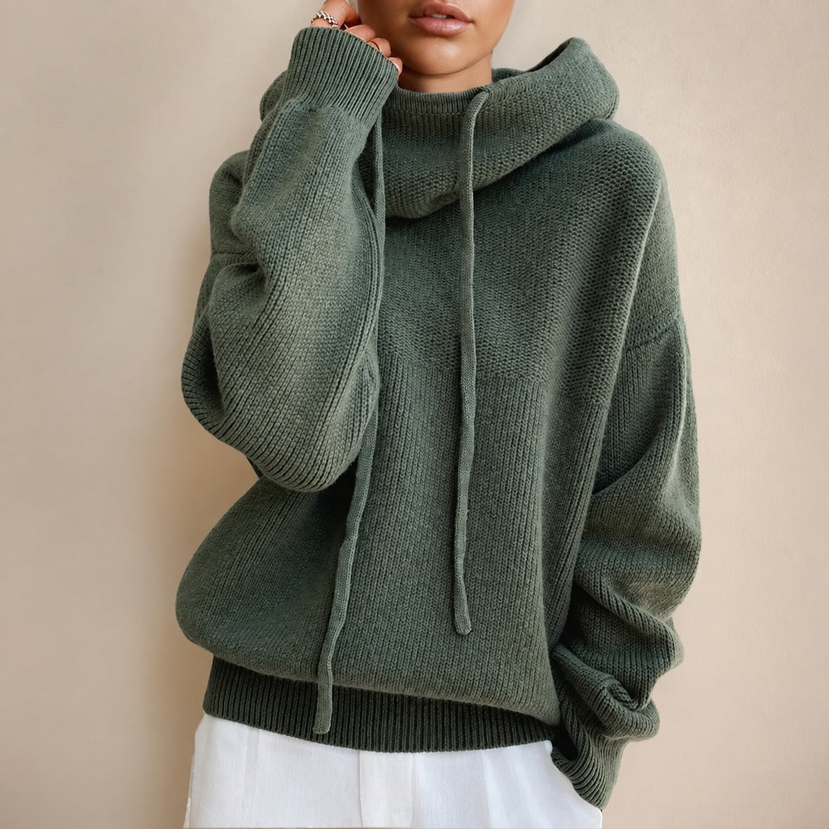 Eden - Eleganter, lockerer Rollkragenpullover