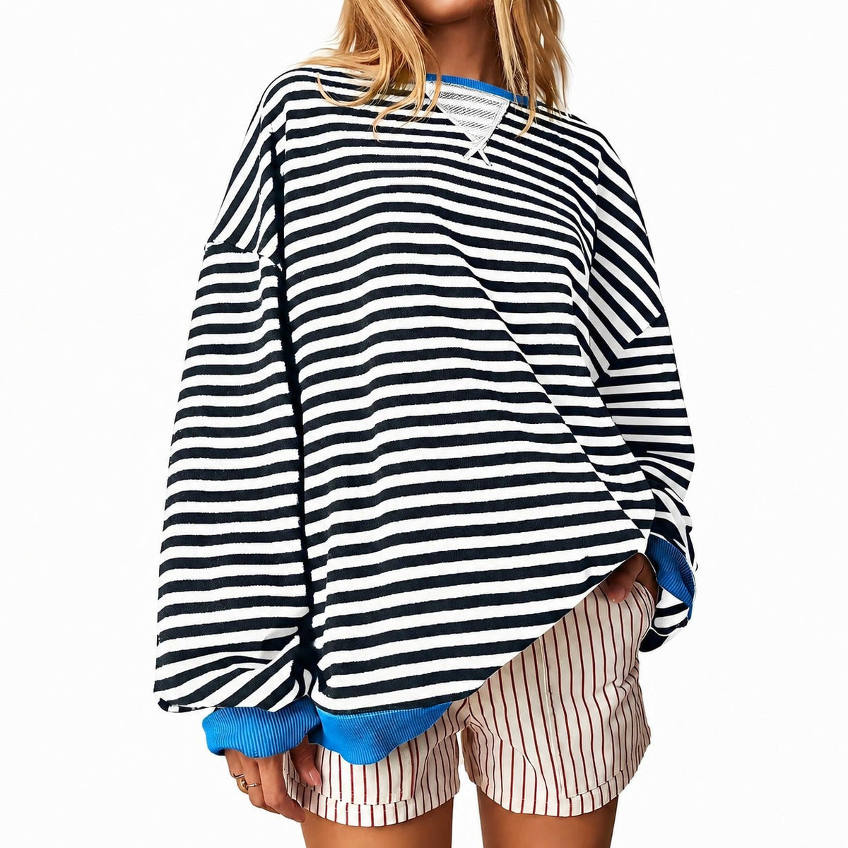 Judith - Bequemer Damenpullover mit Streifen