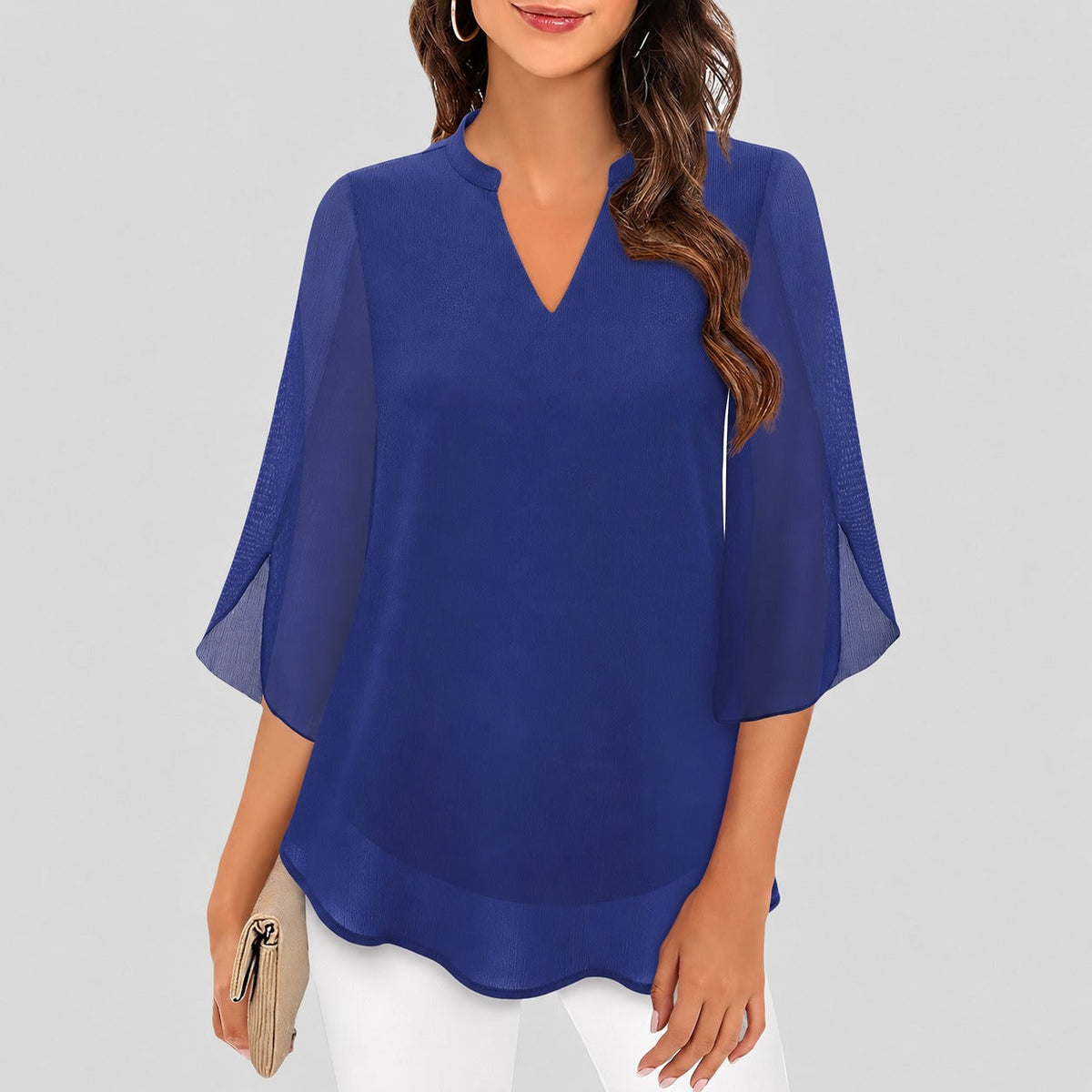 Ella - Leichte Bluse mit speziellen Ärmeldetails