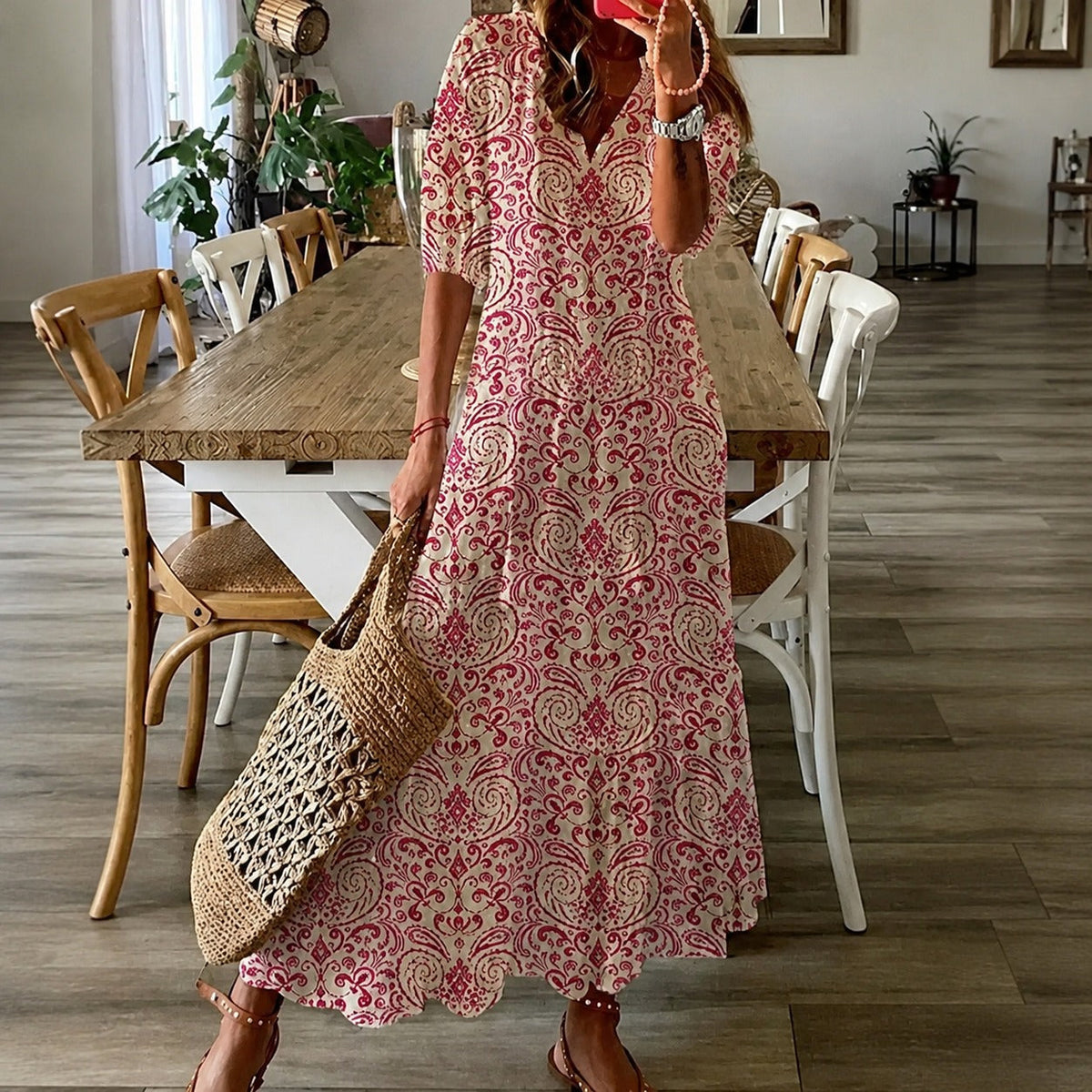 Claidel - Faszinierendes Kleid im Boho-Stil