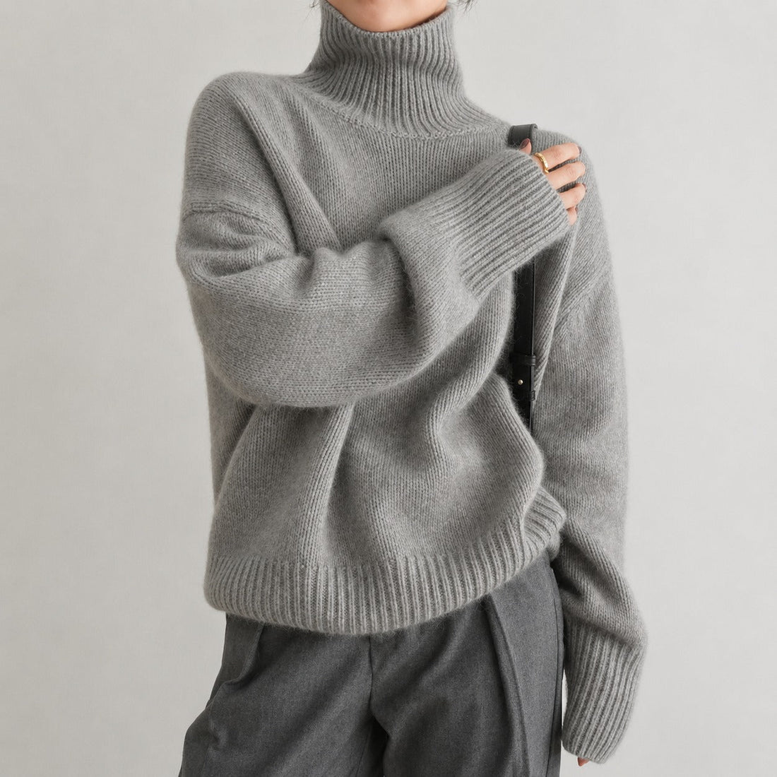Lea - Komfortabler Damen-Rollkragenpullover