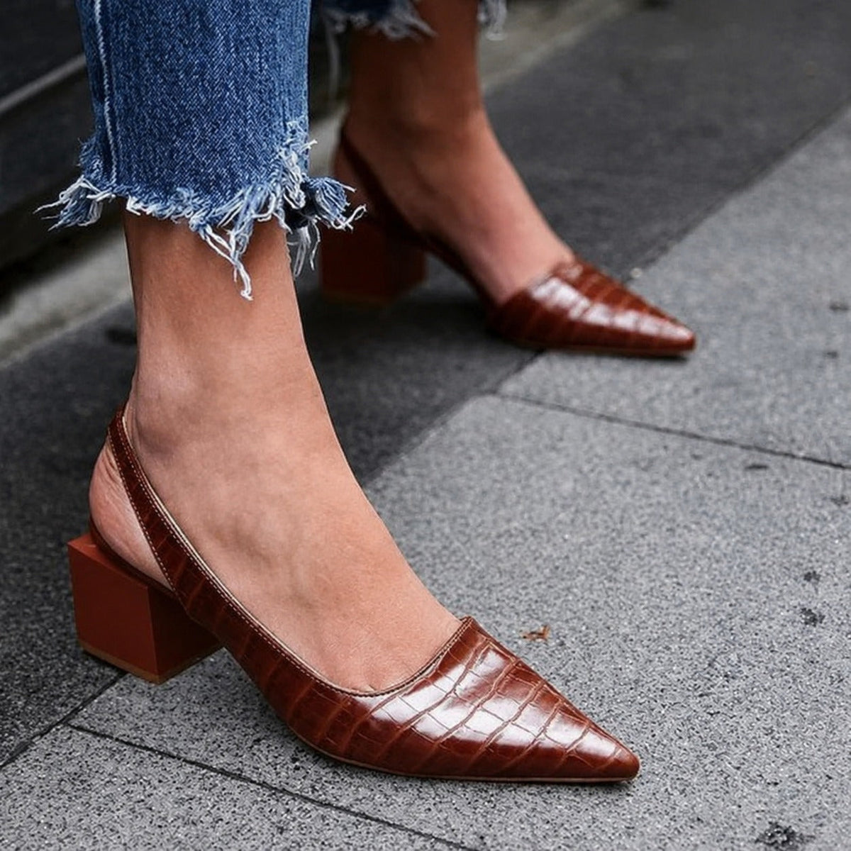 Caroline - Angenehme Slingback-Damenschuhe