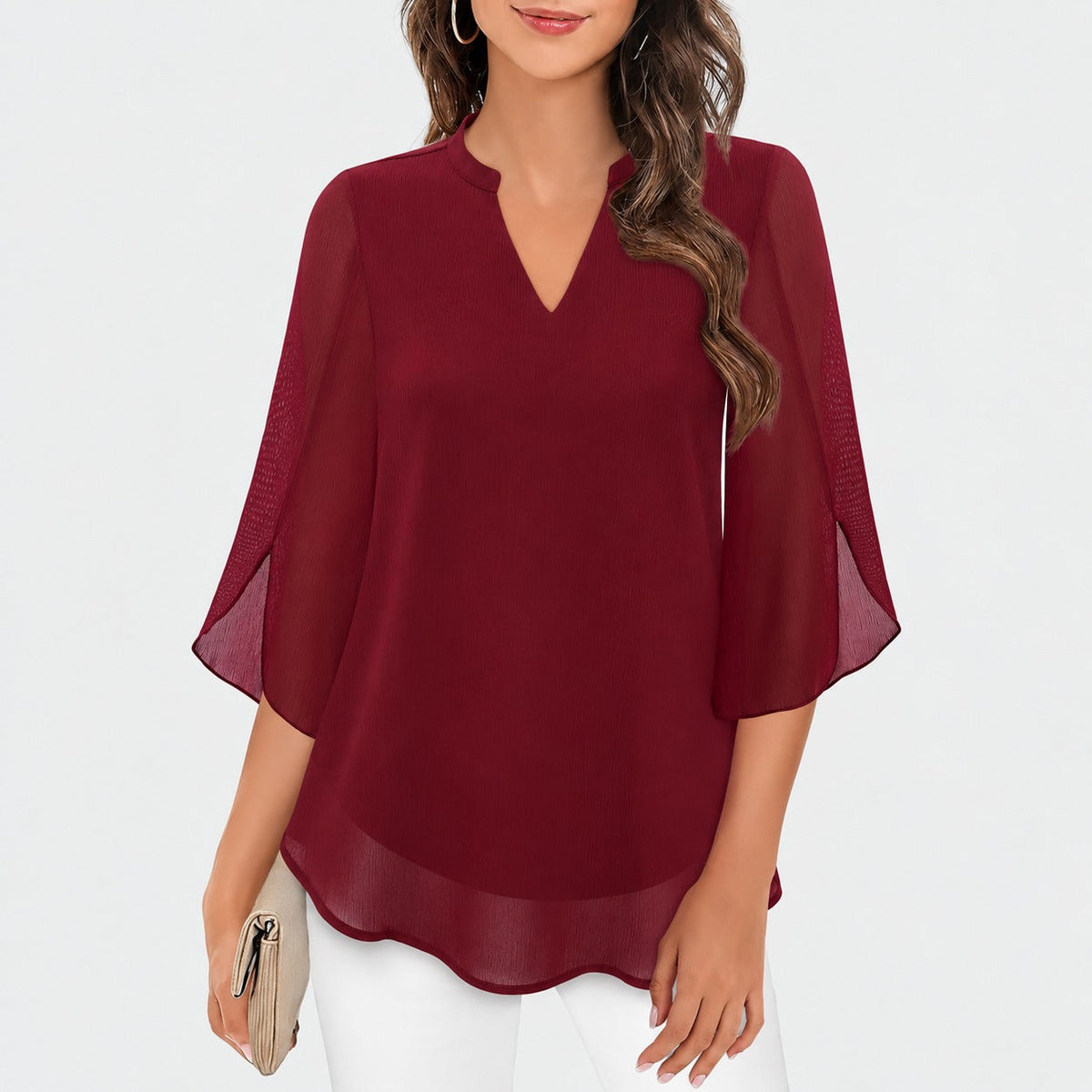 Ella - Leichte Bluse mit speziellen Ärmeldetails