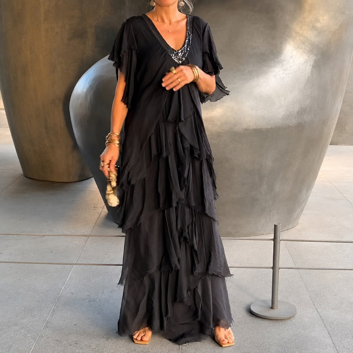 Riza - Elegantes Kleid mit Faltenakzenten