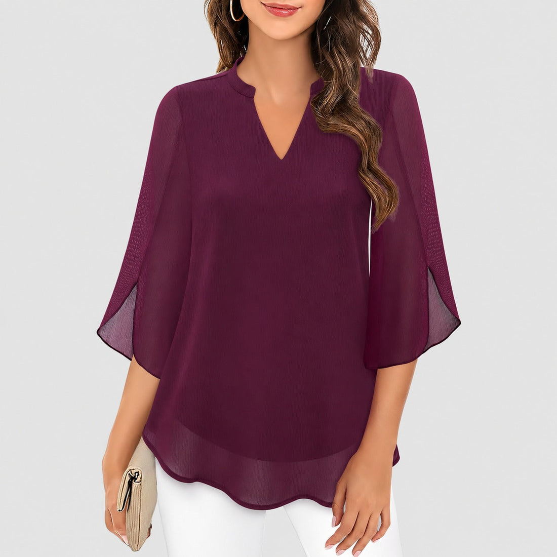 Ella - Leichte Bluse mit speziellen Ärmeldetails