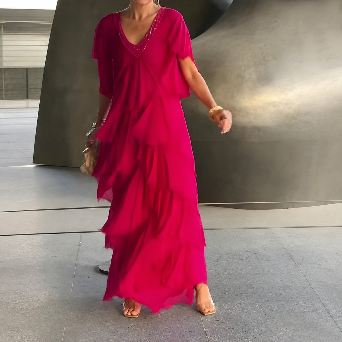 Riza - Elegantes Kleid mit Faltenakzenten