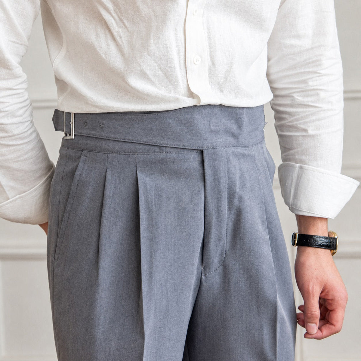 Bronson - Elegante Herrenhose mit anpassbarer Schnalle
