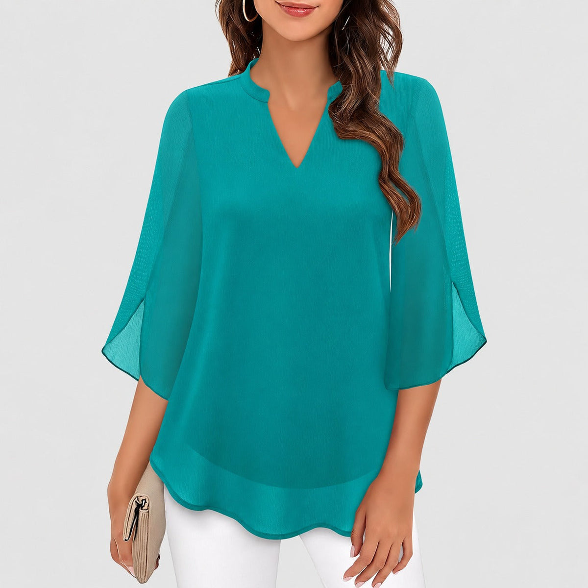 Ella - Leichte Bluse mit speziellen Ärmeldetails