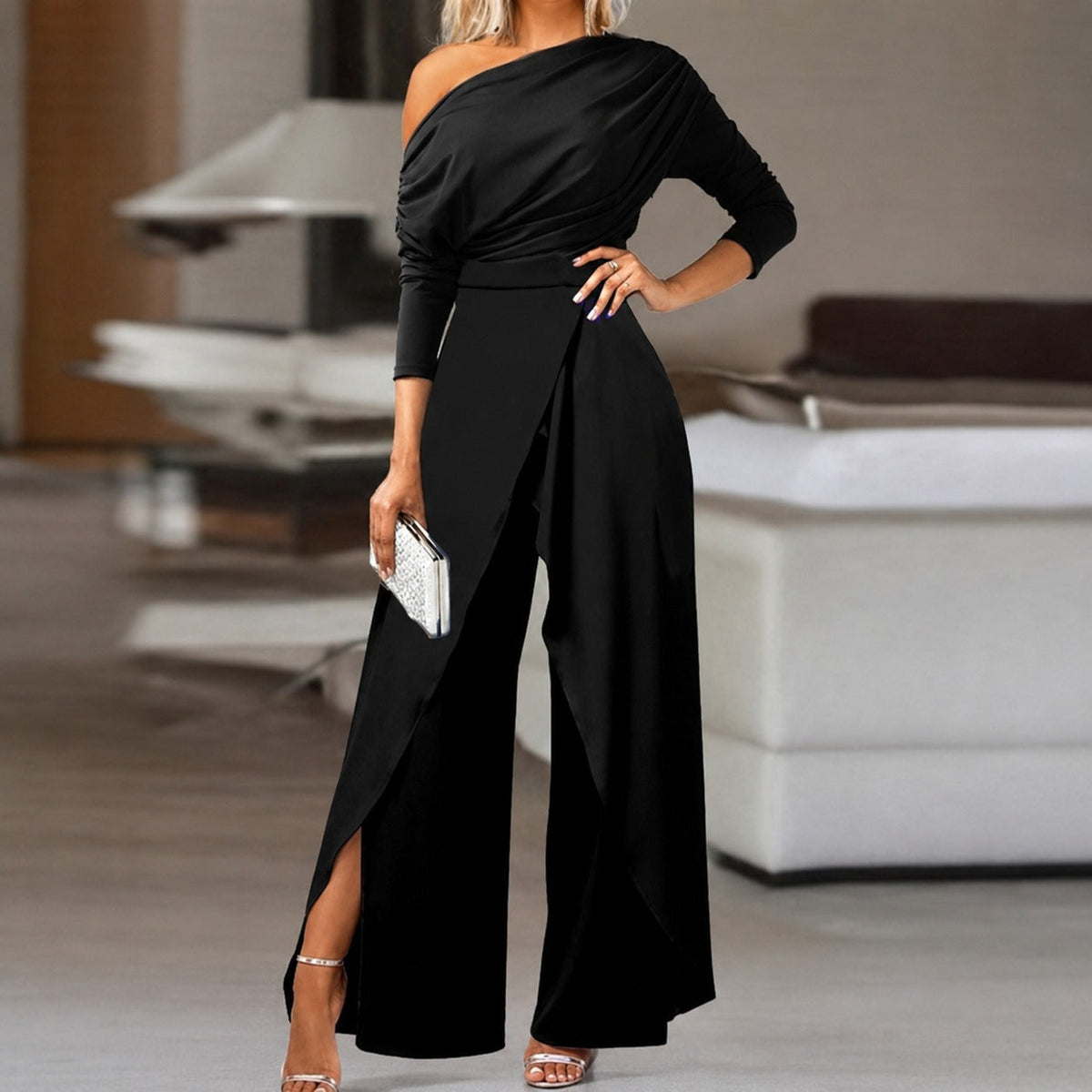 Noelle - Klassischer, enger Jumpsuit