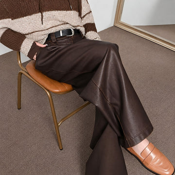 Lora - Damenhosen mit hoher Taille im klassischen Stil