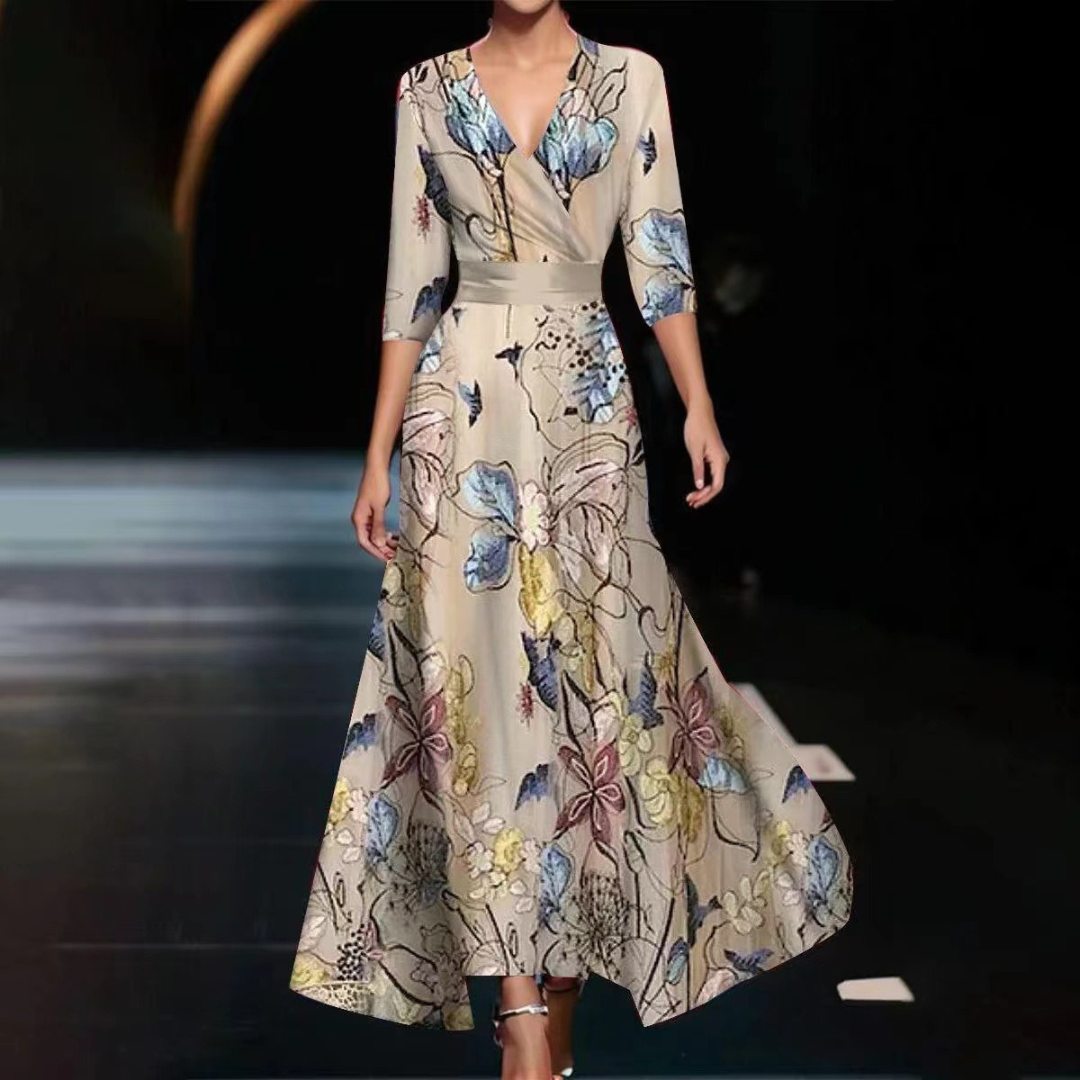 Yunie - Elegantes, fließendes Wickelkleid