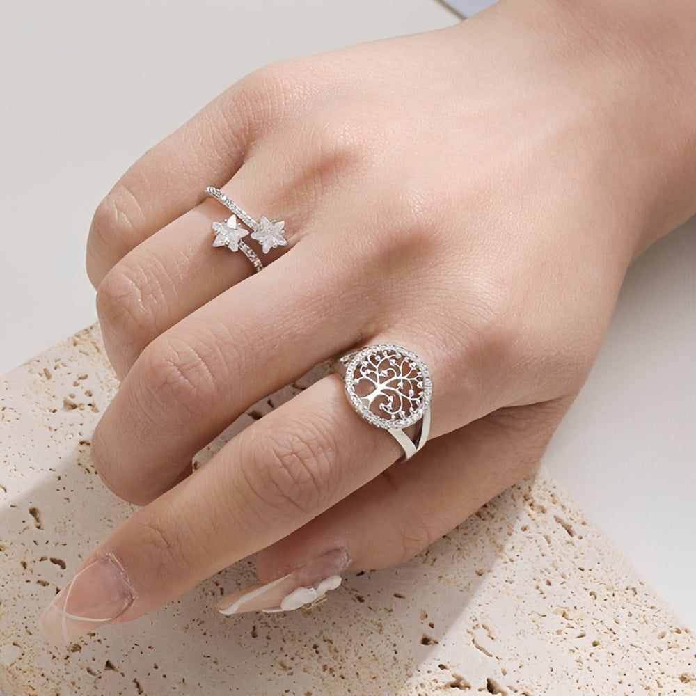 Yelina – Lebensbaumring aus Gold oder Silber