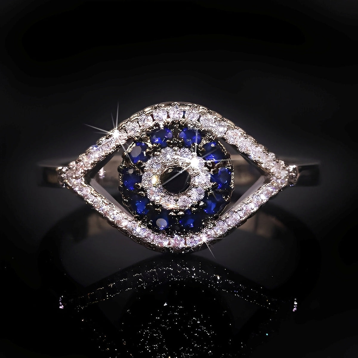 Eleni – Schutzring mit blauem Matiasma-Auge