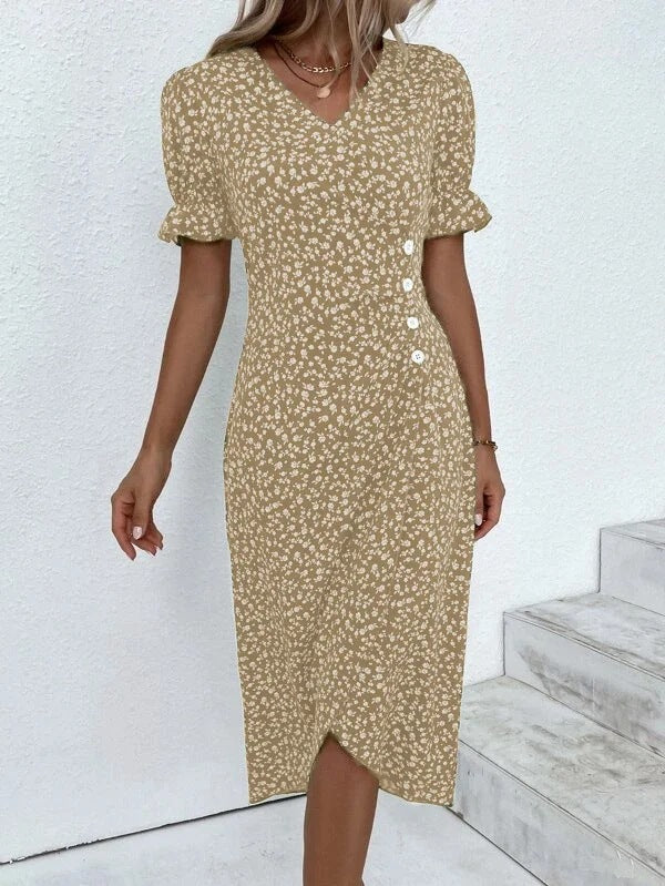 Lina- Elegantes Damen Wickelkleid