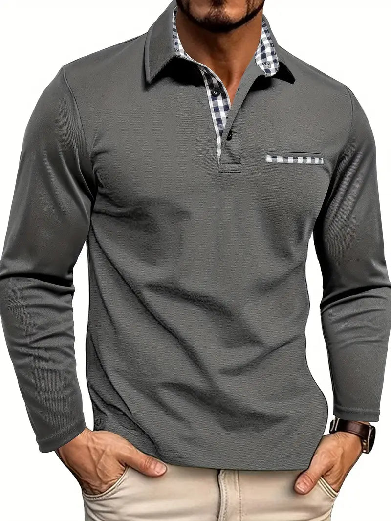 Wilfredo - Langarm Poloshirt
