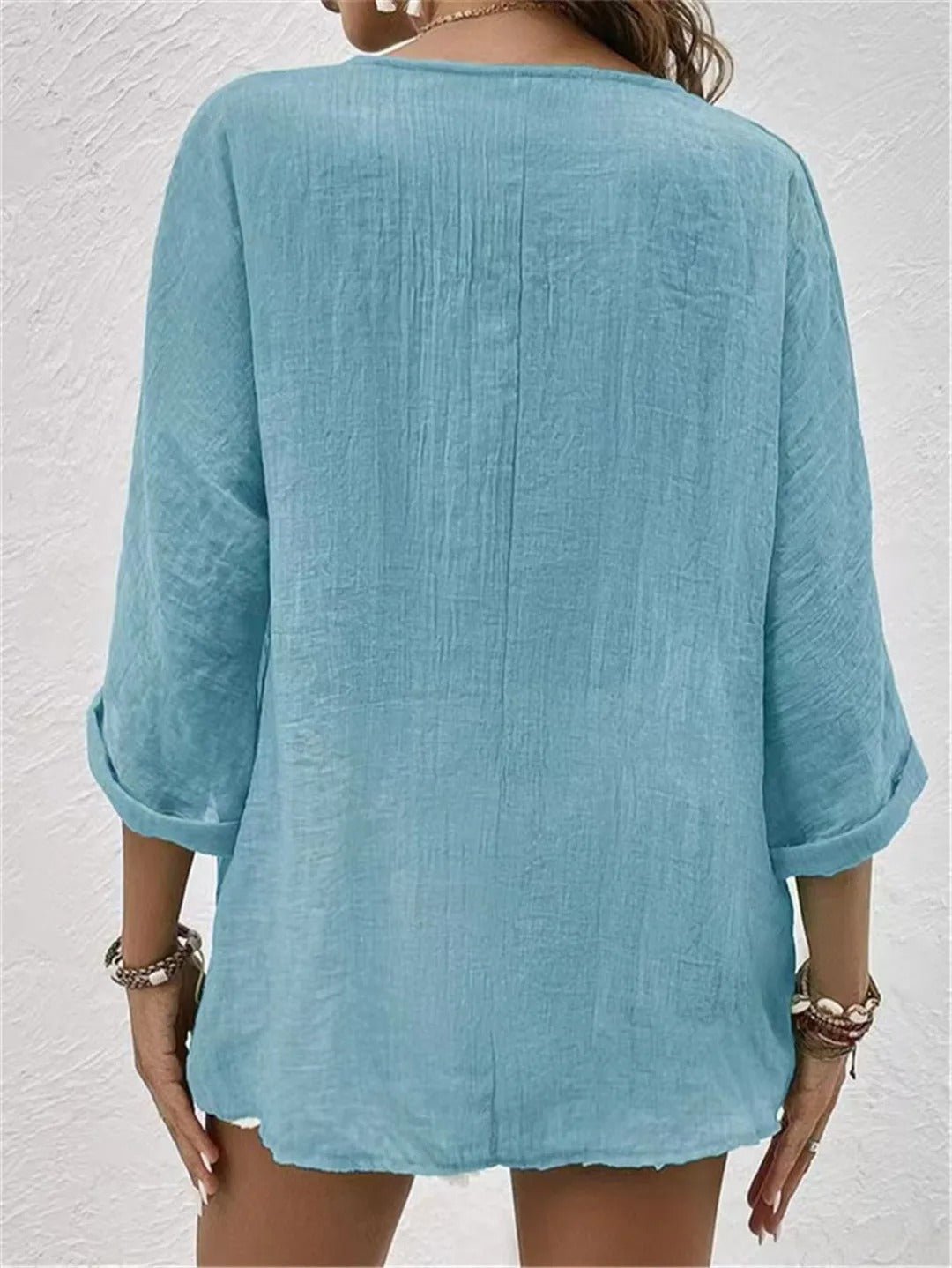 Fayo - Freizeitbluse mit Knopfleiste