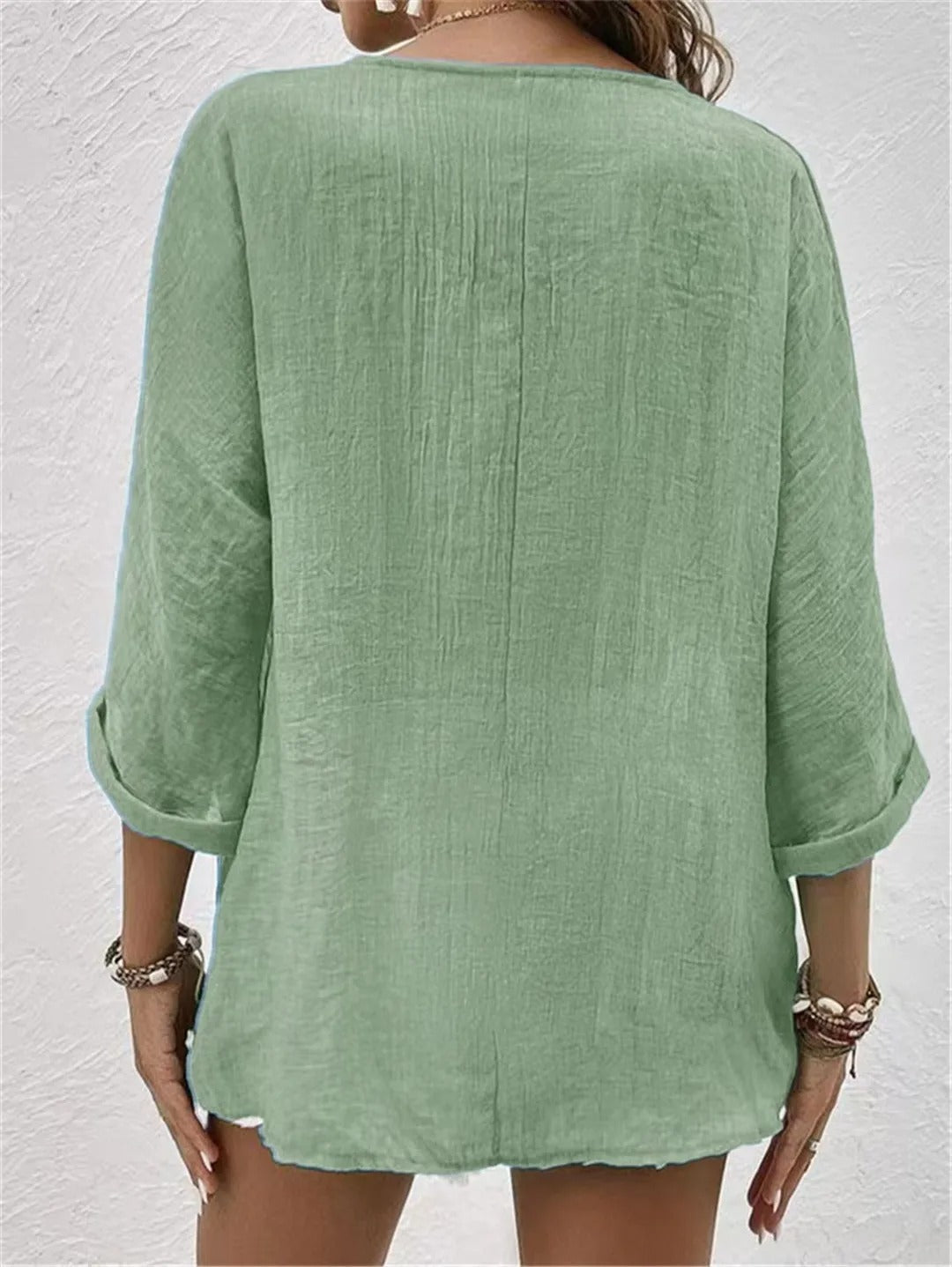 Fayo - Freizeitbluse mit Knopfleiste