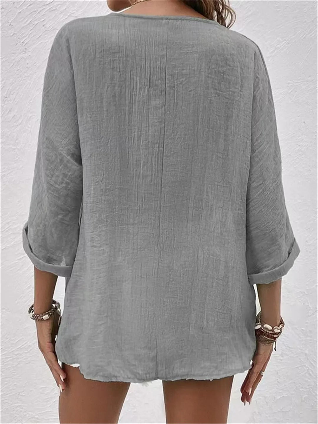Fayo - Freizeitbluse mit Knopfleiste