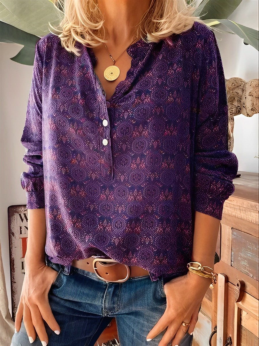 Adelinde- Elegante Damenbluse im Vintage-Stil