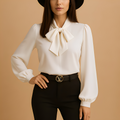 Blainne - Stilvolle Damenbluse mit Schleifendetail