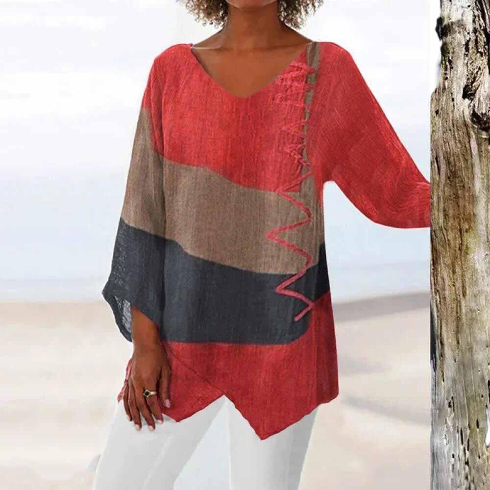 Eli - Bluse mit Farbblockdesign