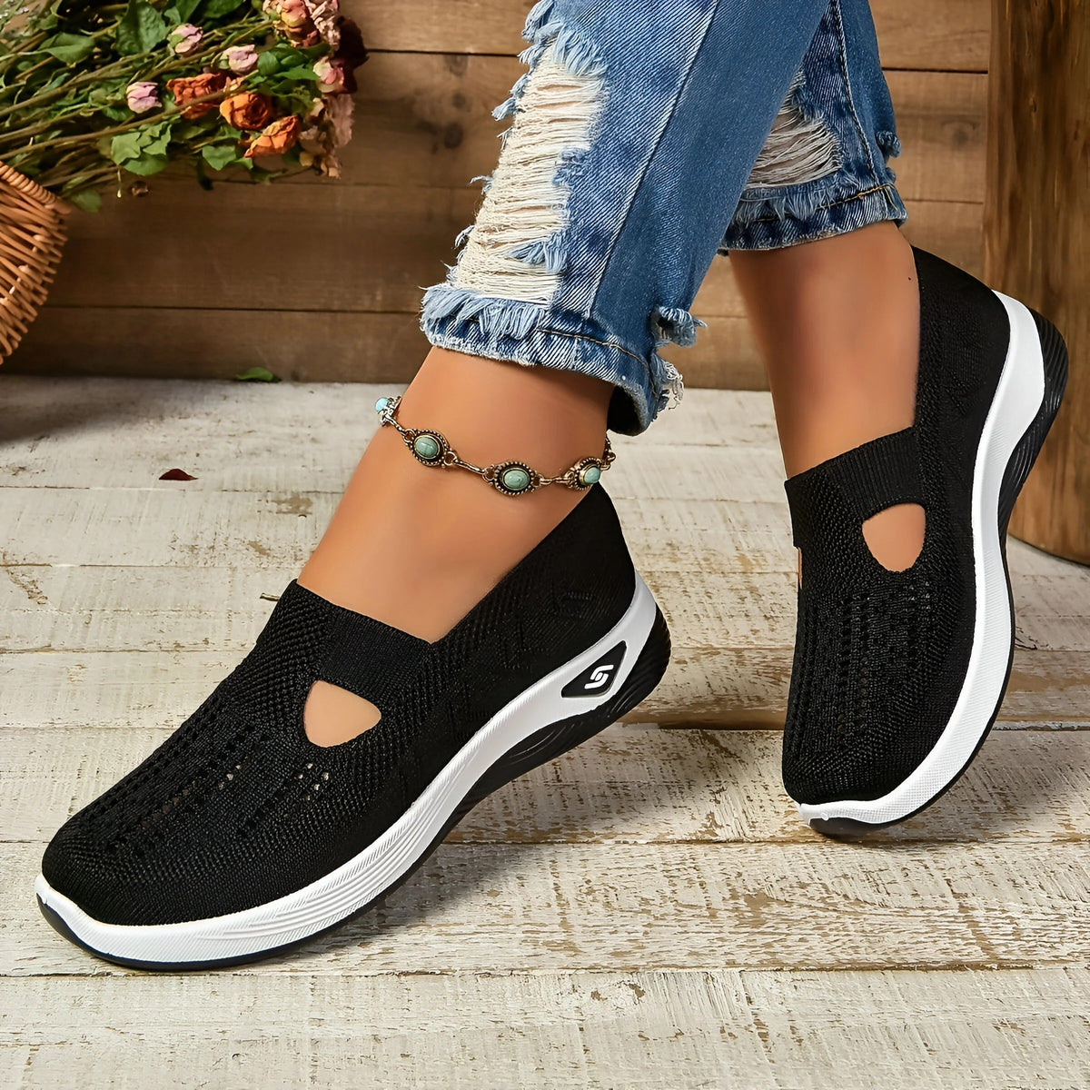 Nora- Bequeme Damen Mesh-Sneaker