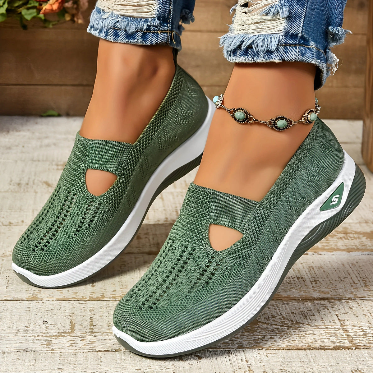 Nora- Bequeme Damen Mesh-Sneaker