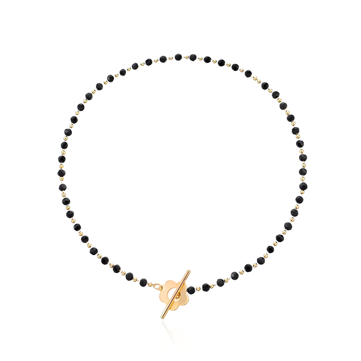 Naya - Blumen Choker Halskette mit Blumenverschluss