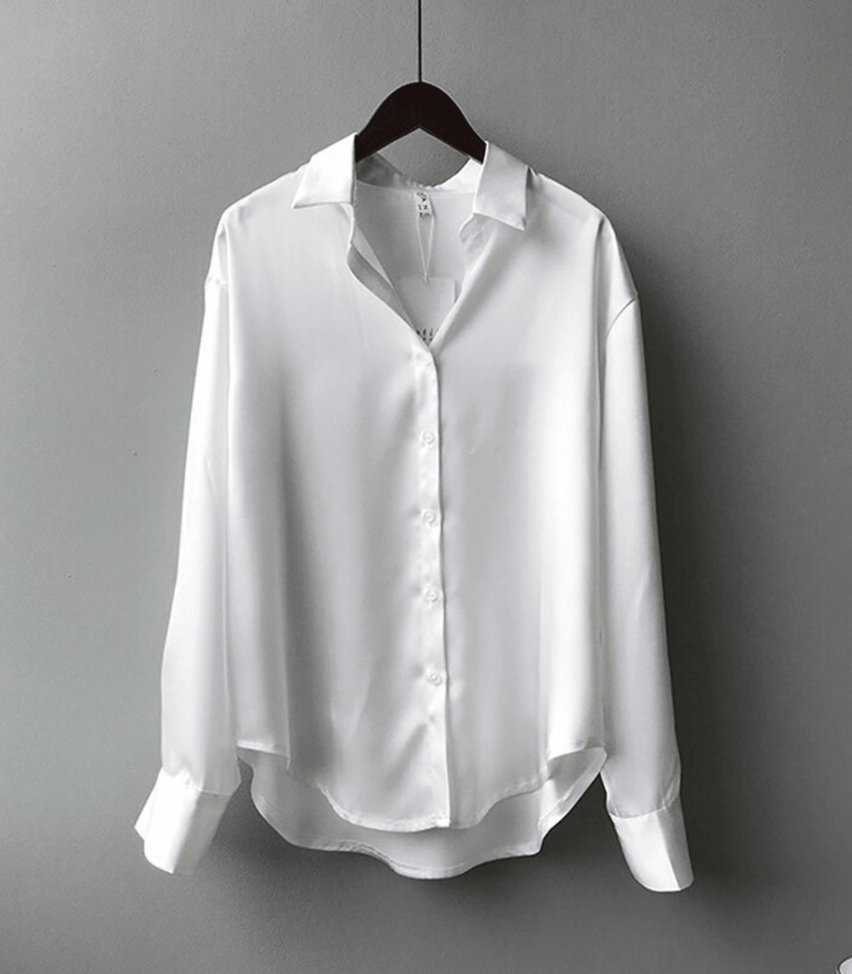 Magnolia - Satinbluse Langarm