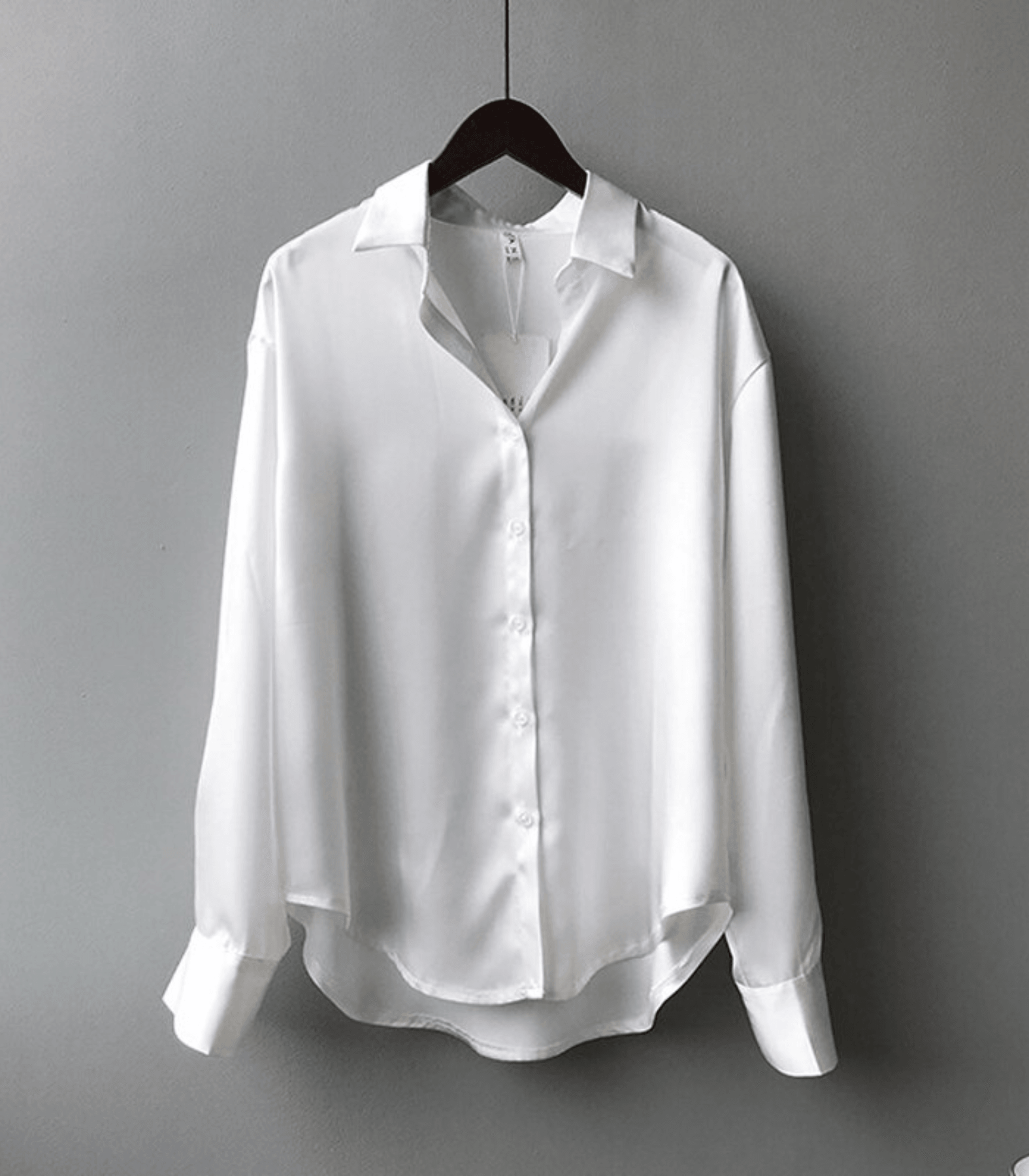 Magnolia - Satinbluse Langarm
